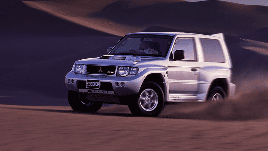 The PAJERO EVOLUTION Debuts
